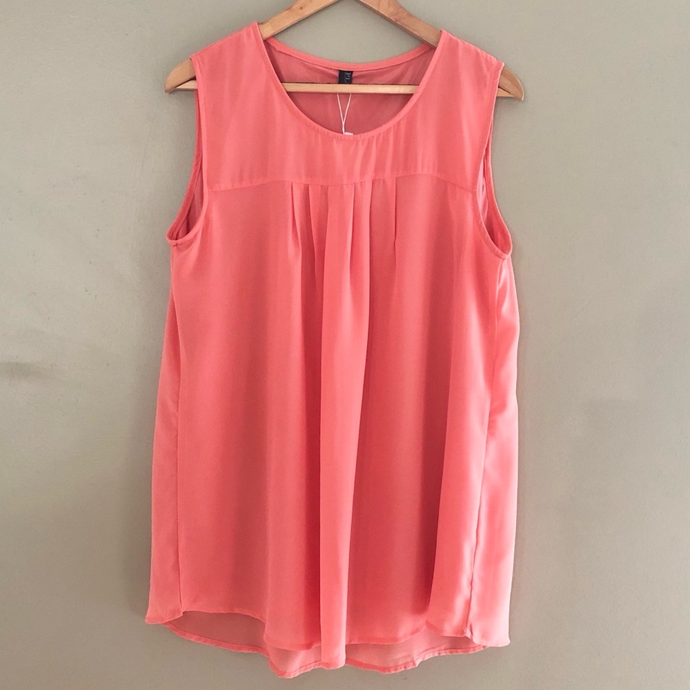 Fleasee Sleeveless New Peach Plus Size 14 Top